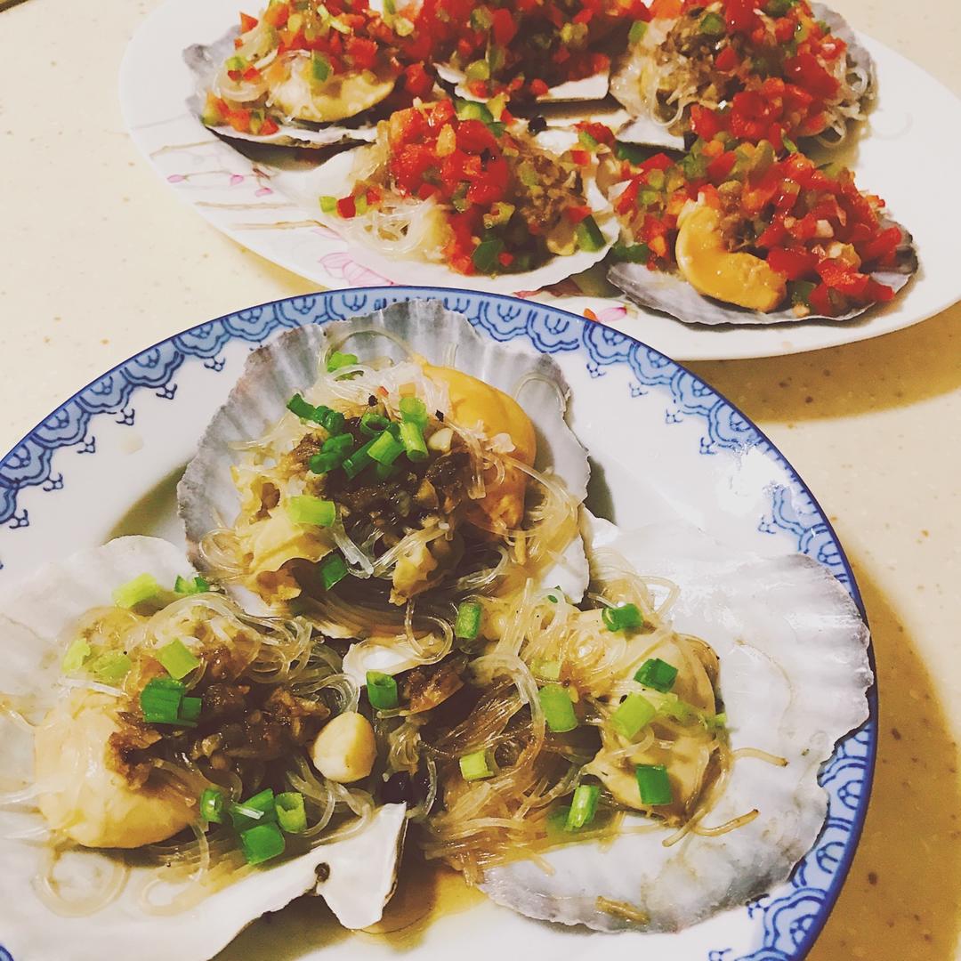 蒜蓉粉丝蒸扇贝