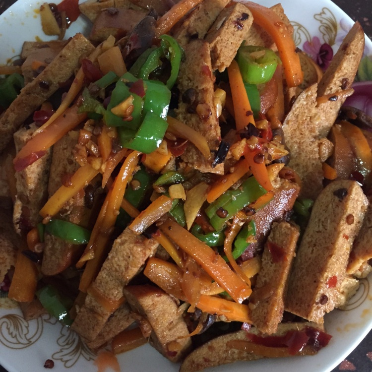 青椒豆腐干