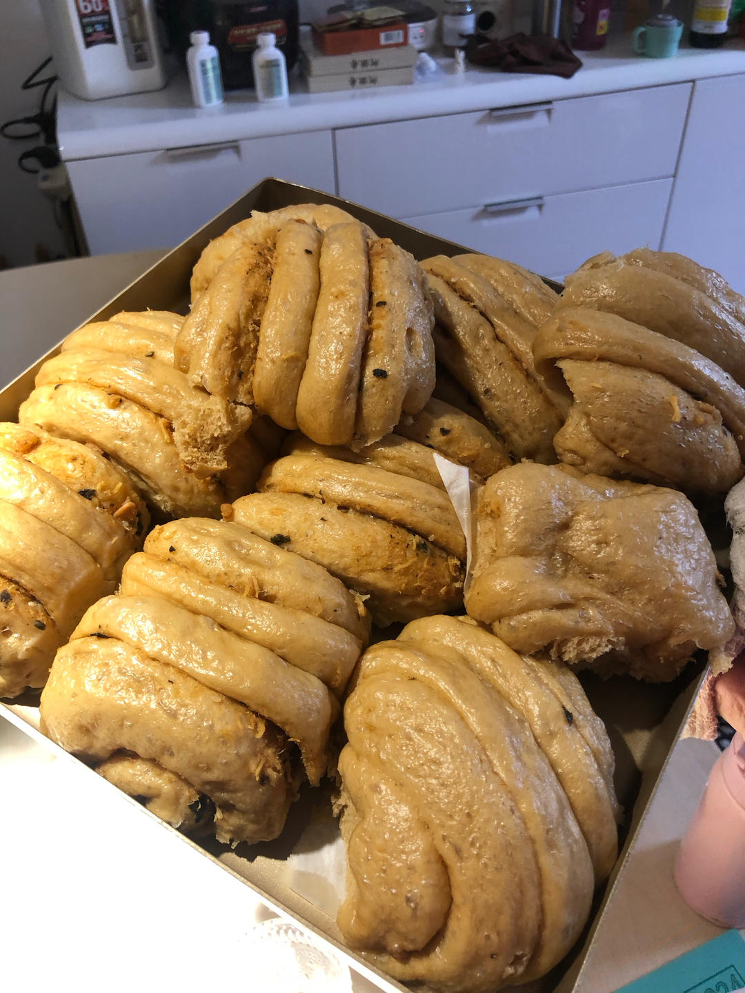 儿子爱吃的红糖肉松馒头的做法