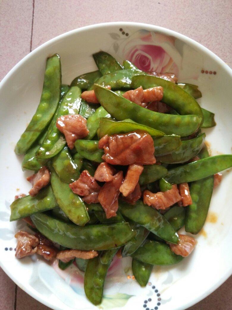 纤慕做的荷兰豆炒肉