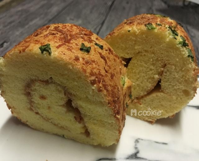 葱香肉松蛋糕卷的做法