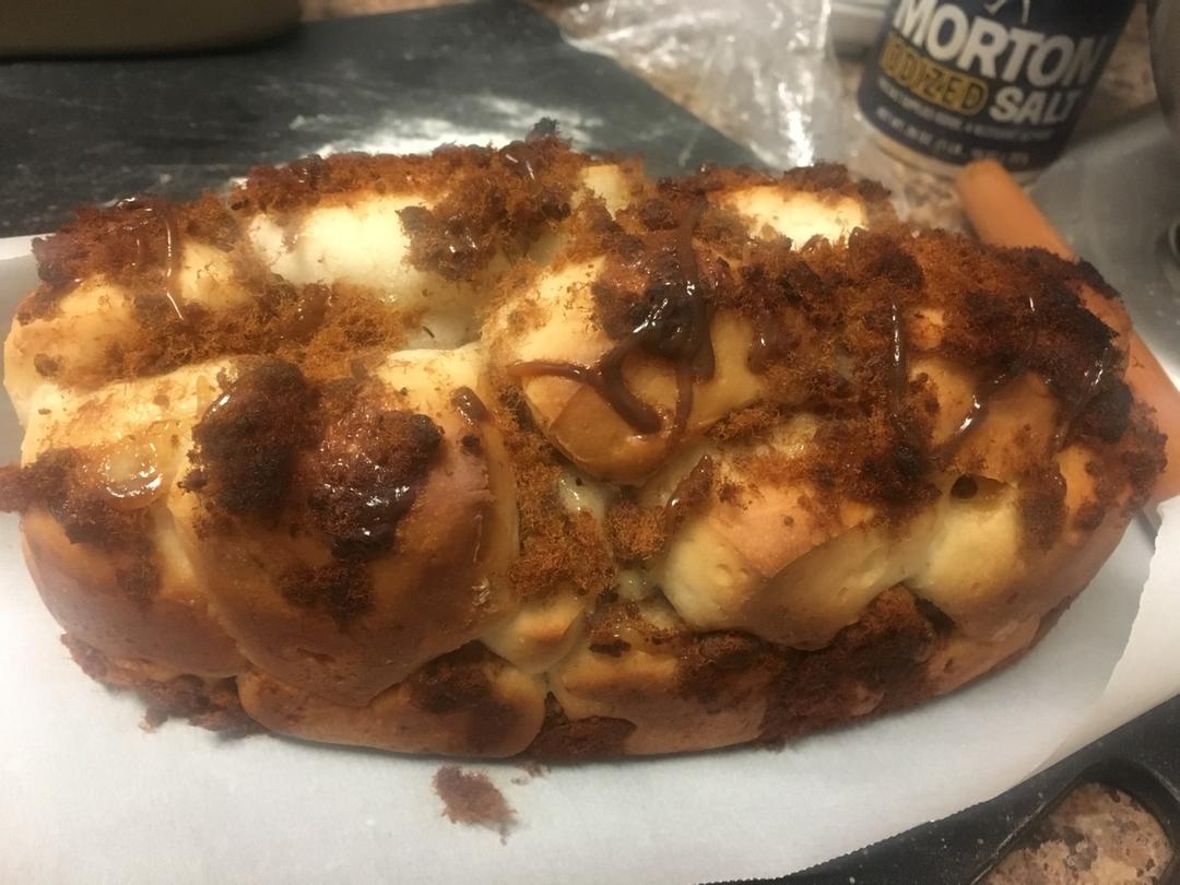肉松手撕面包—超软会爆浆的面包哟