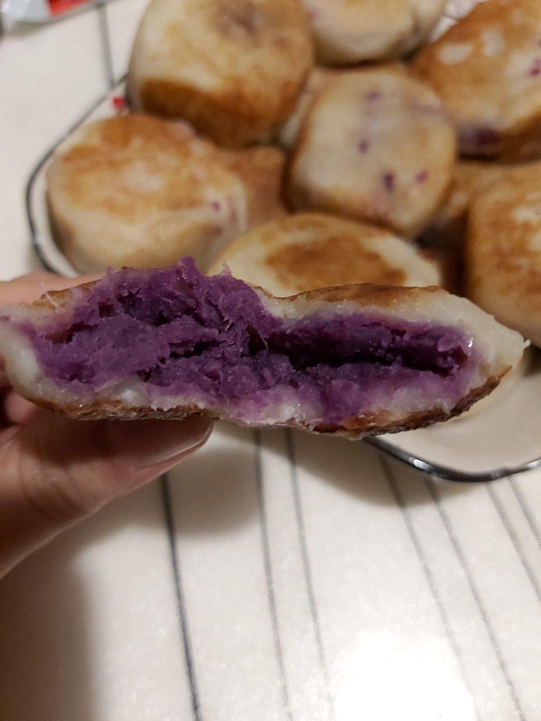 香糯山药紫薯饼