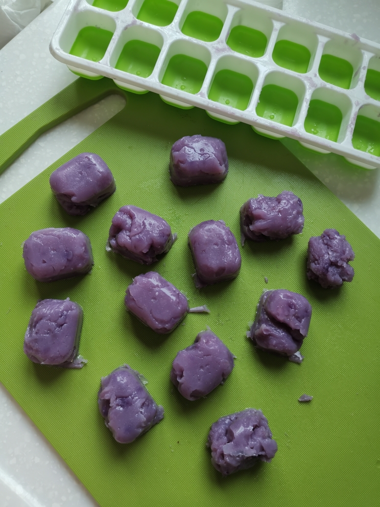 小白做紫薯甜品2（牛奶紫薯小方）的做法 步骤10