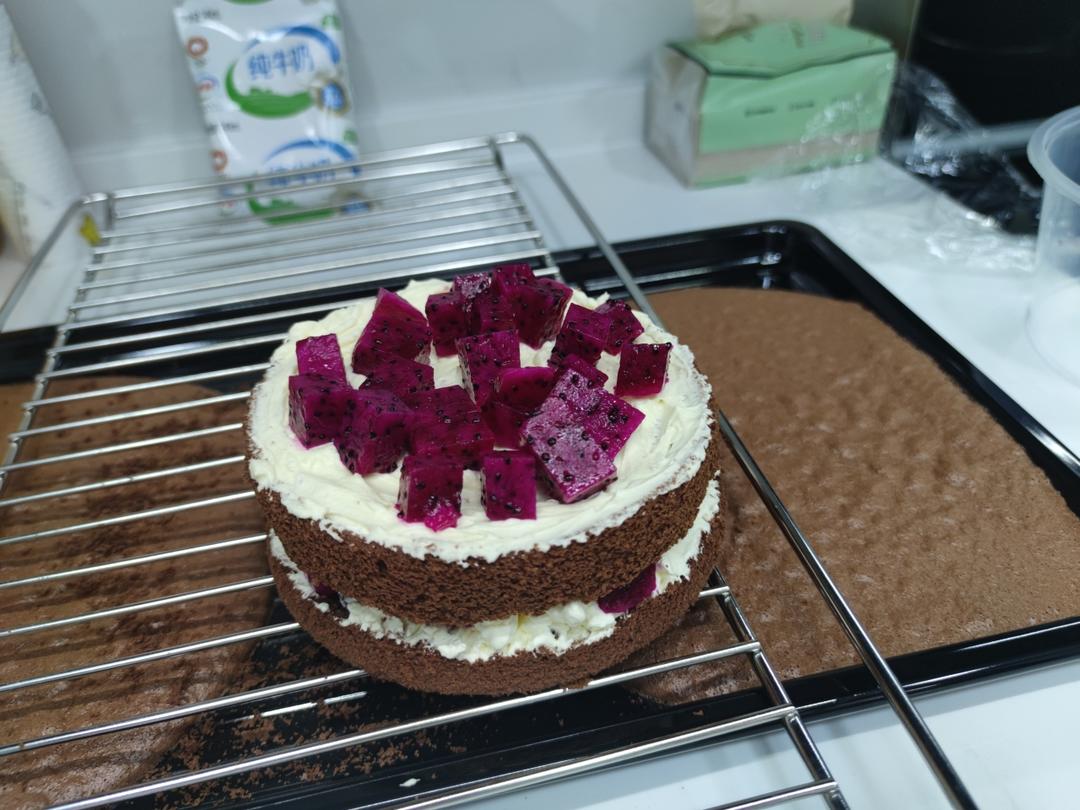 6寸可可戚风（内附8寸5蛋配方）