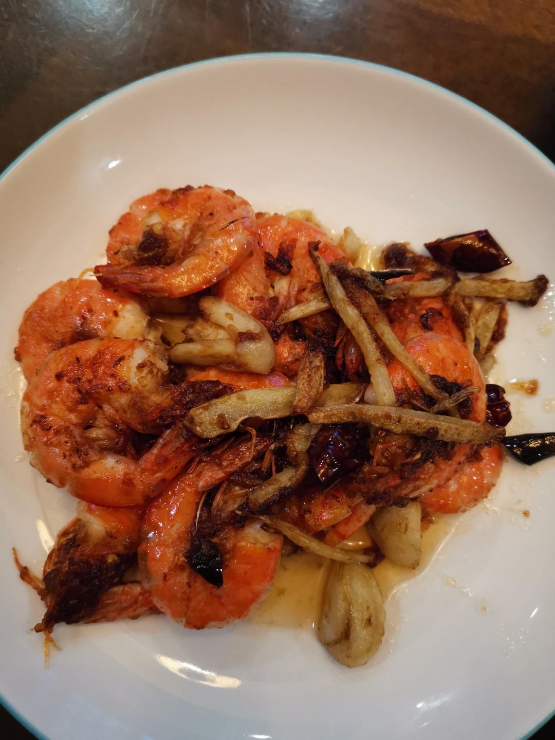 家常油爆开背虾🍤