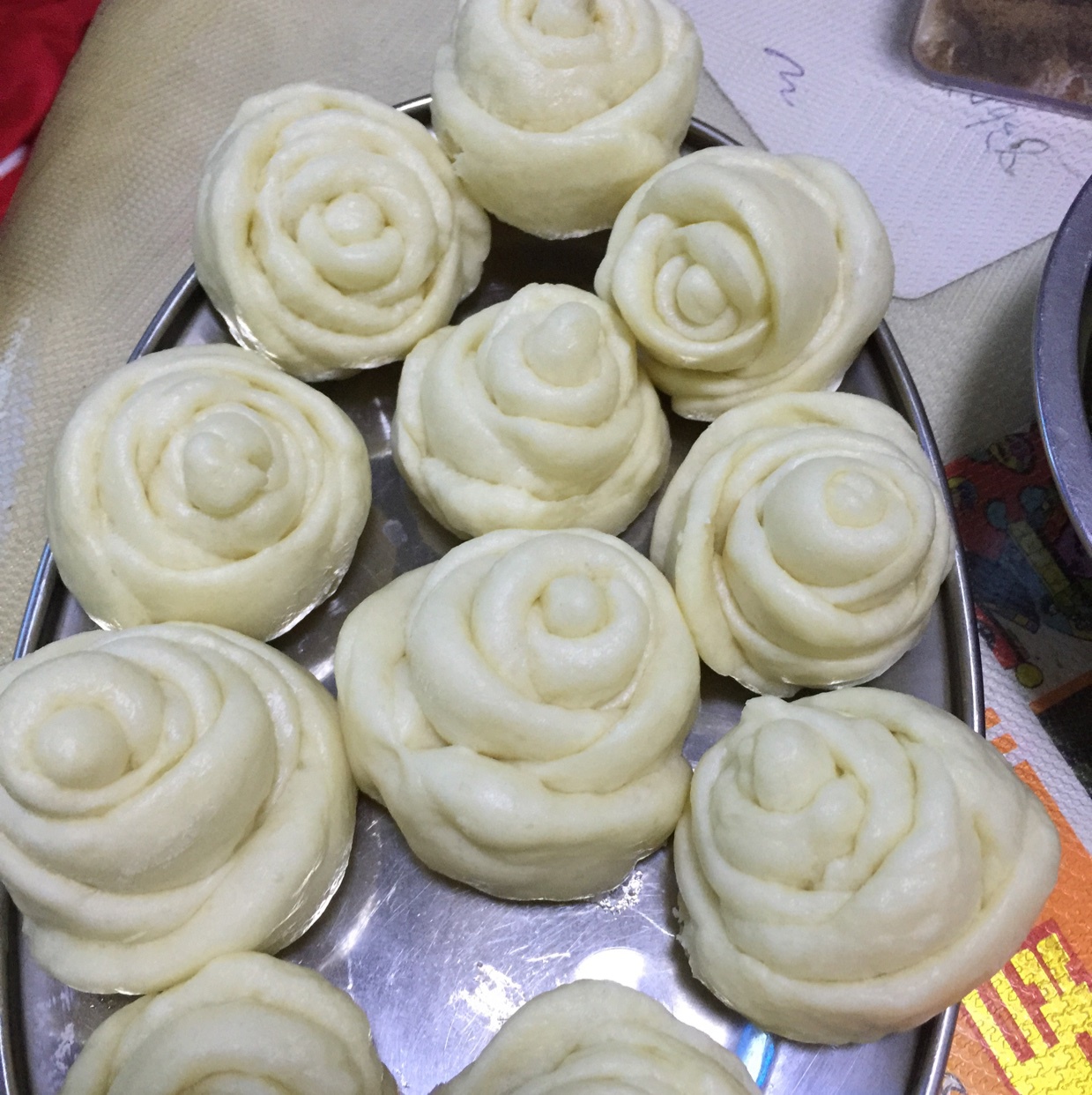 玫瑰花馒头