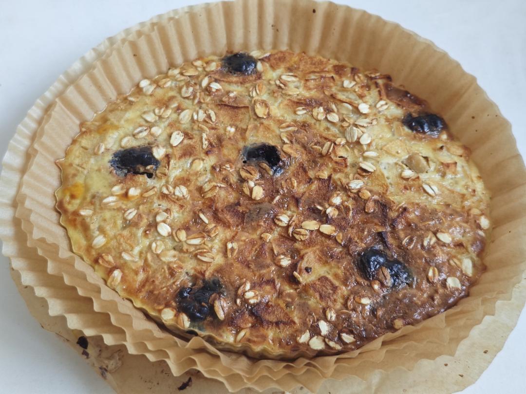 空气炸锅苹果燕麦蛋糕