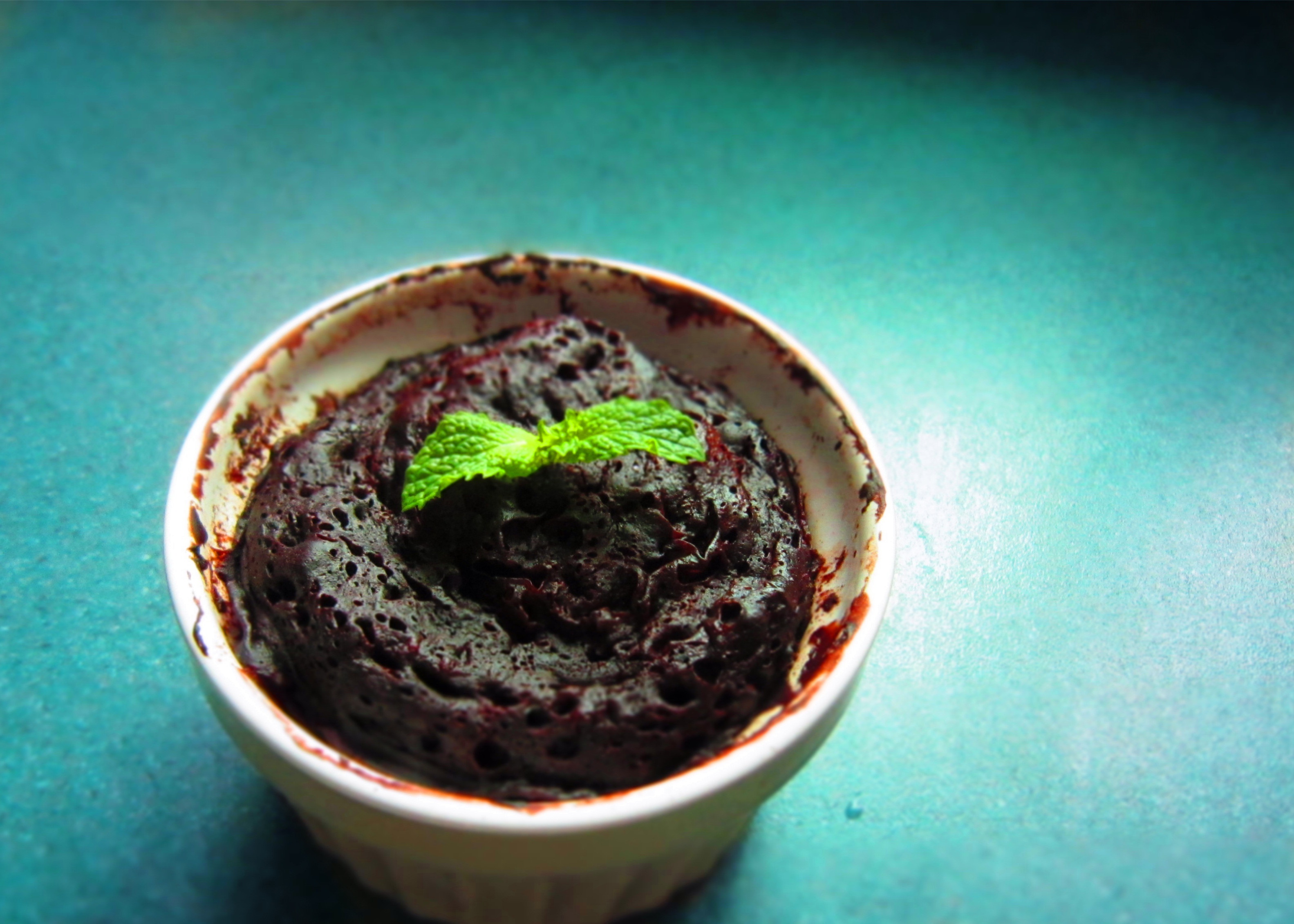 微波炉巧克力蛋糕（无糖版）