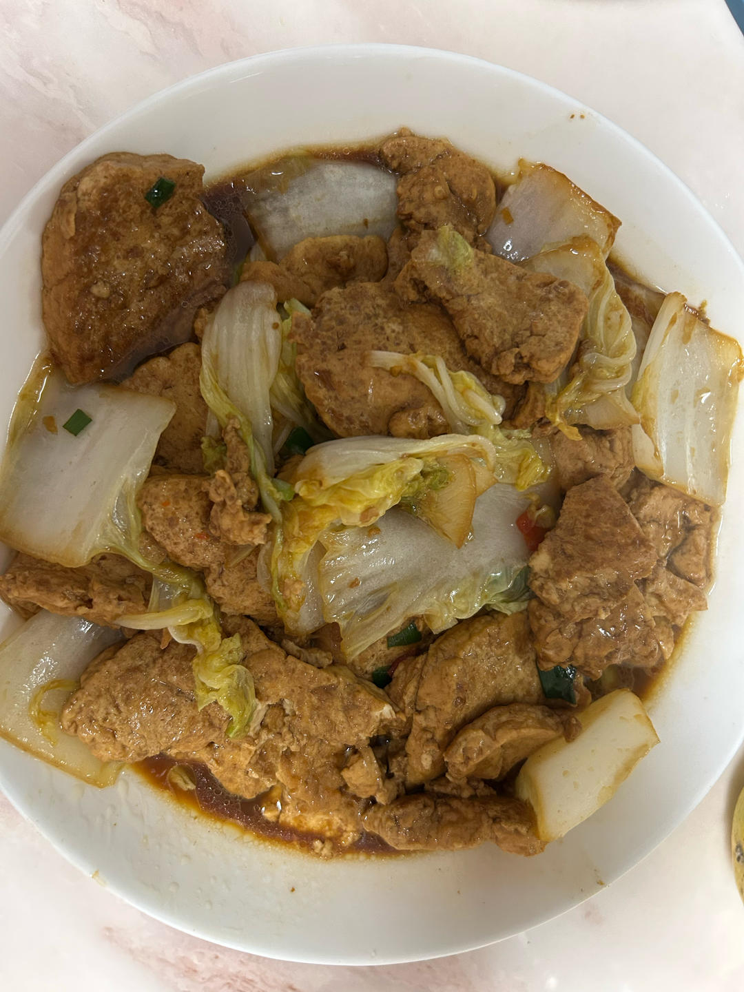 娃娃菜炖豆腐