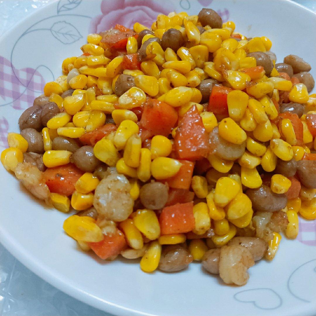 什锦虾仁玉米粒