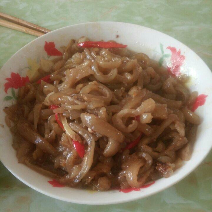 爆炒肉皮