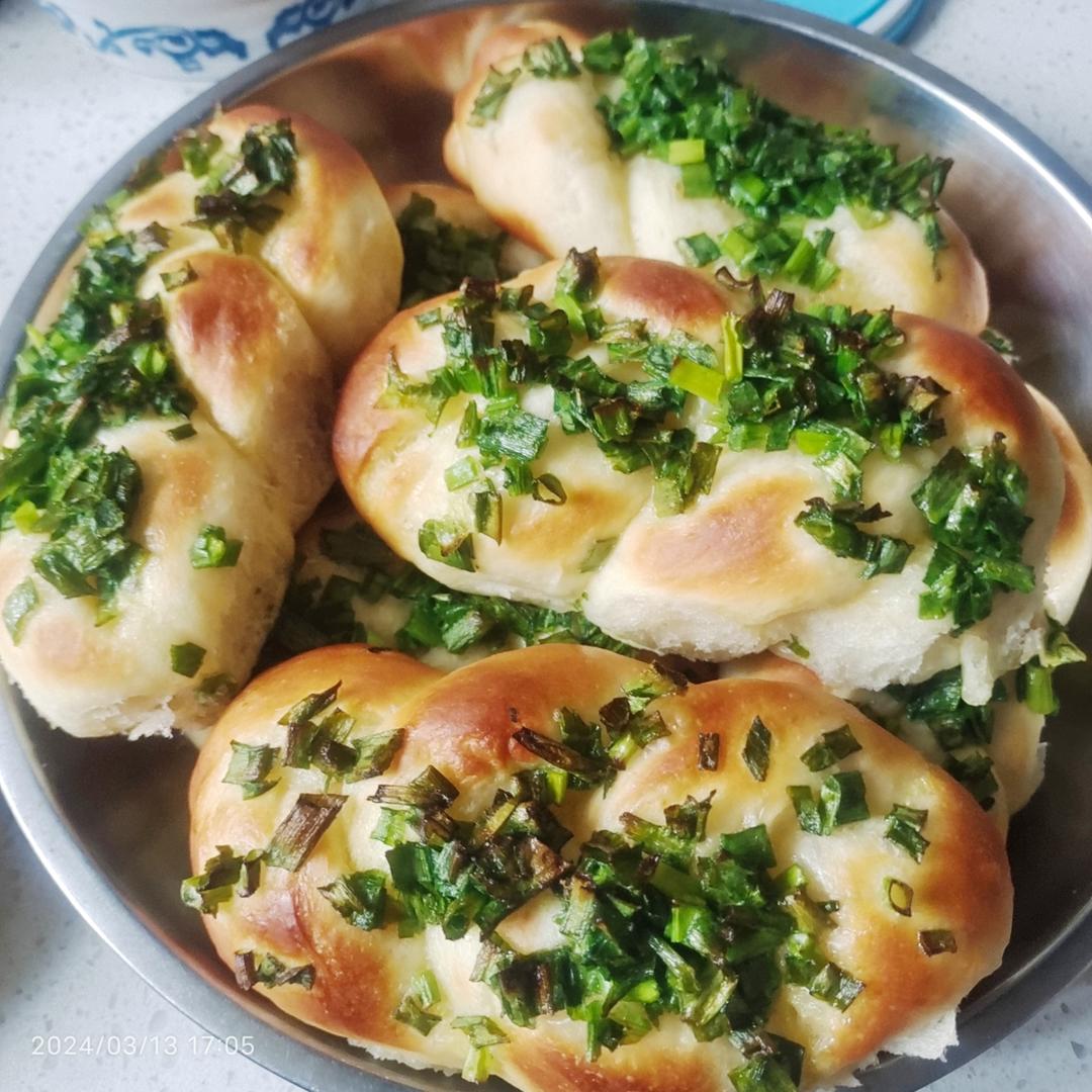 牛油香葱软面包 可以一天三顿都吃它！