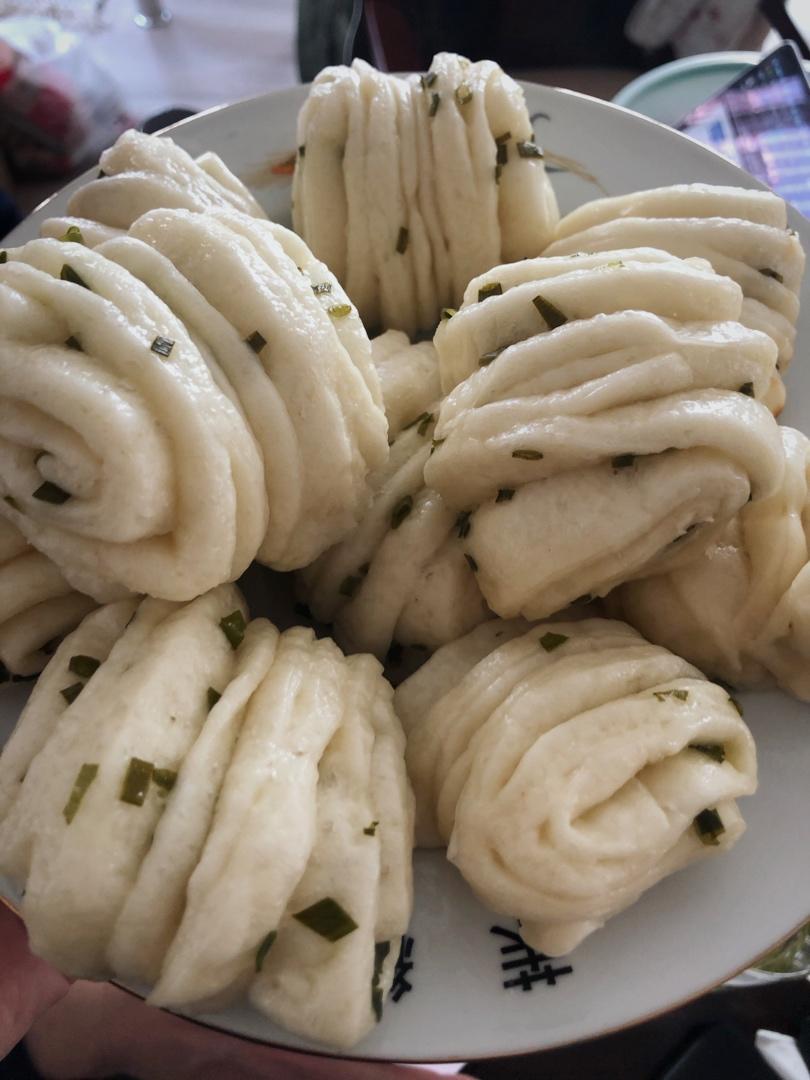 汤种葱卷和馒头(随意做的)