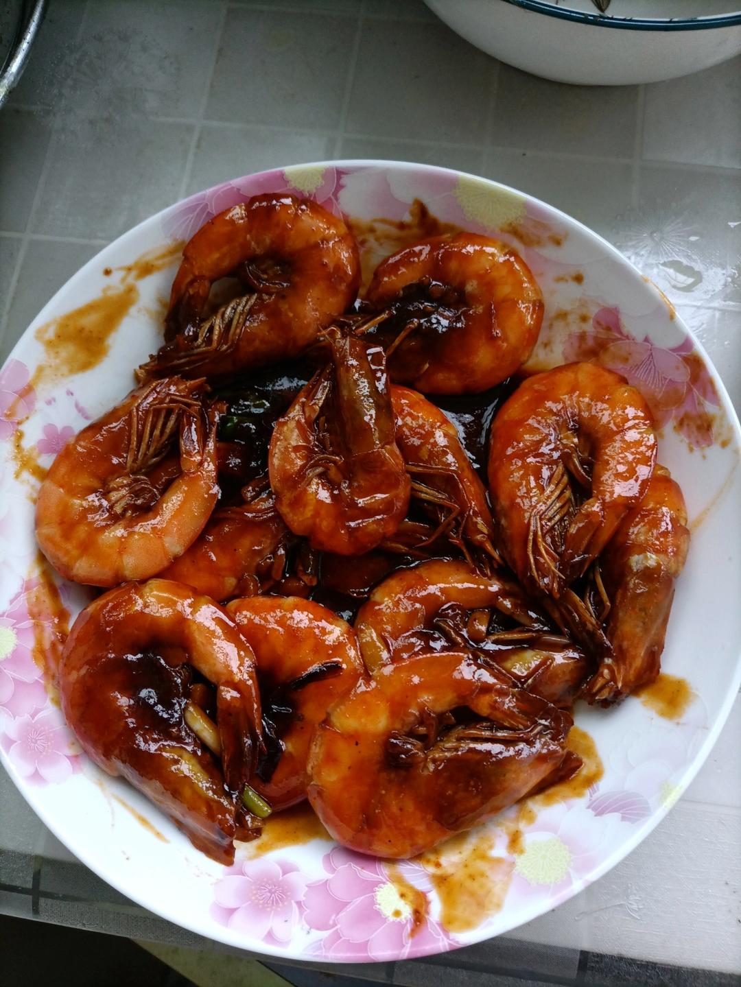 家庭版油焖大虾