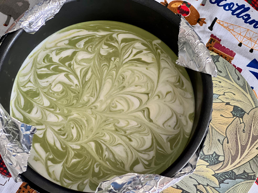 无需烤箱❗️零失败❗️抹茶大理石慕斯❗️入口即化