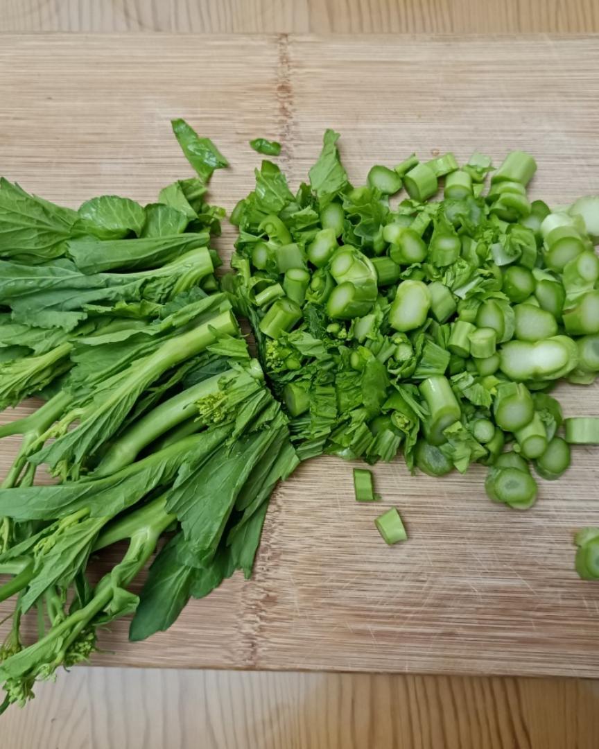 节气蔬食~惊蛰~冲菜（又绿又呛，超浓芥末味）的做法 步骤3