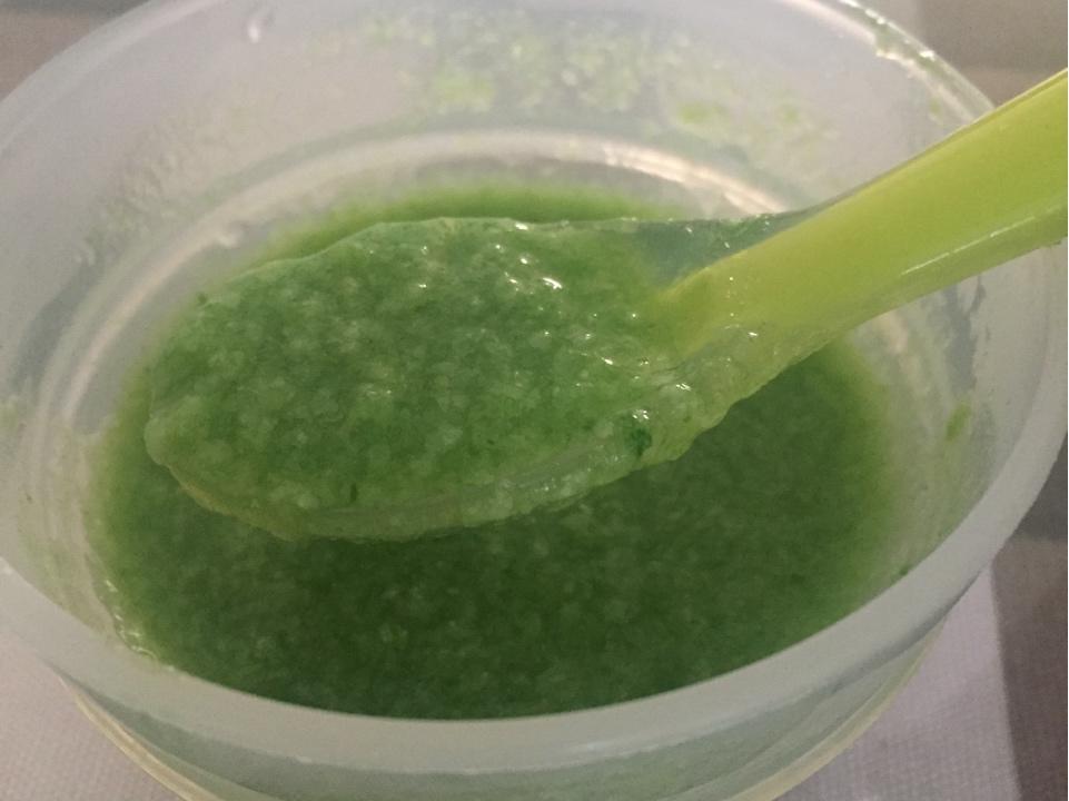 宝宝辅食之油菜米糊的做法