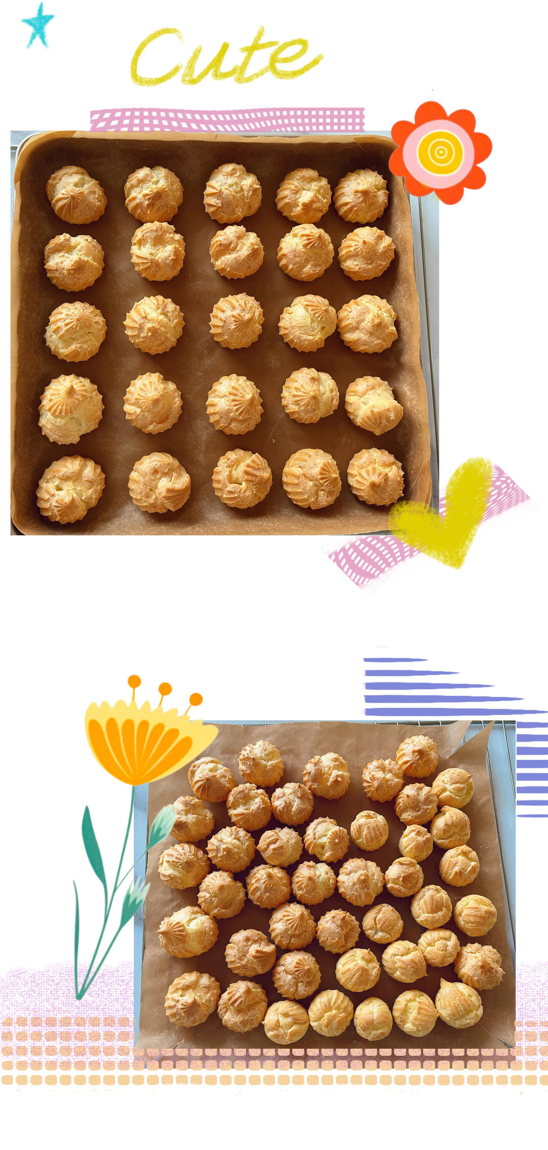 简单易成功的奶油小泡芙做法