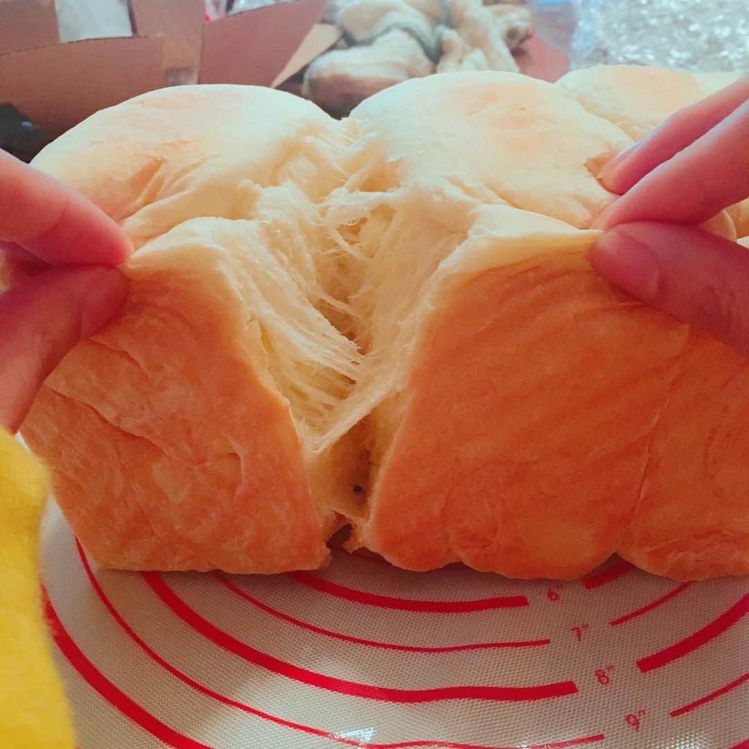 夺命软吐司(๑´ڡ`๑)超软拉丝极速方便的一次发酵吐司