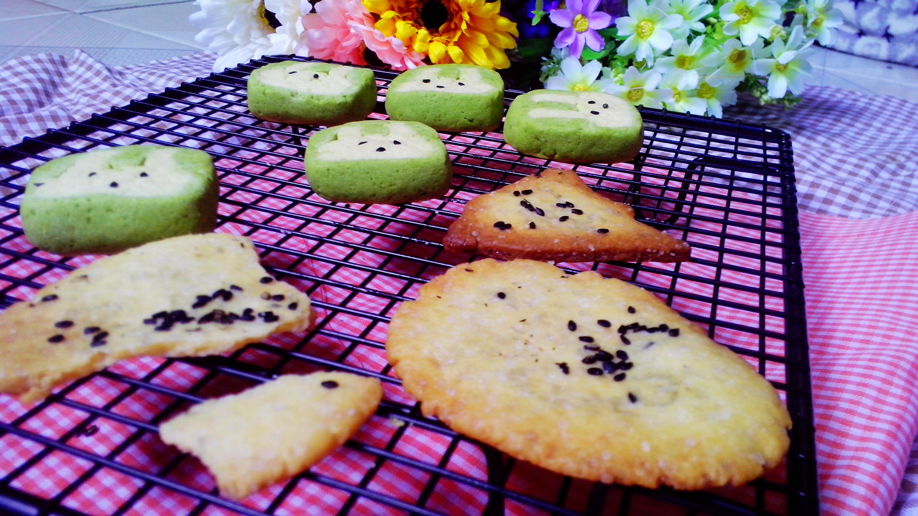 抹茶兔兔曲奇（比熊猫简单！超详细实物图+超良心手绘图）