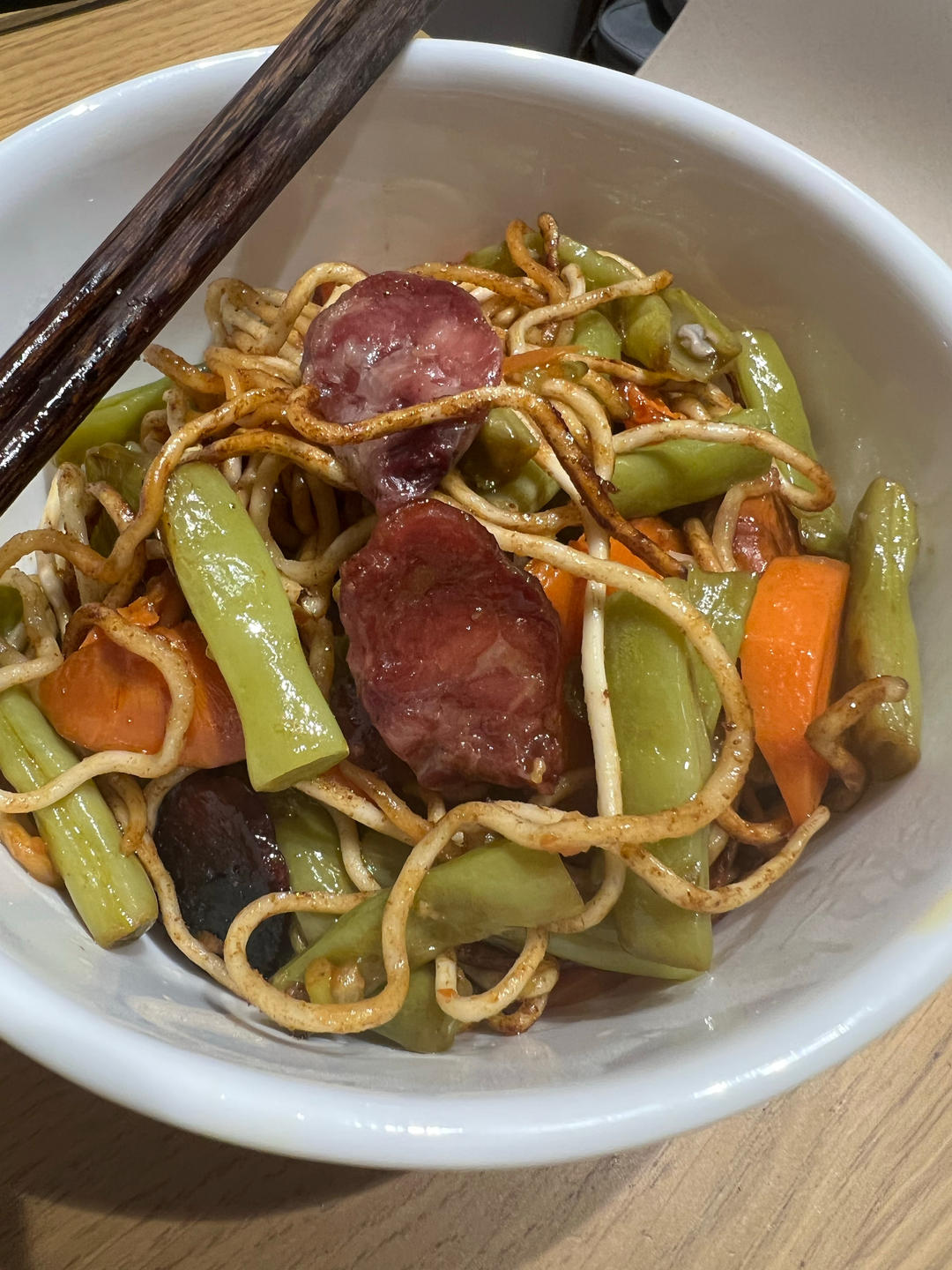 地道老北京扁豆焖面 豆角焖面 太好吃小心吃撑哦