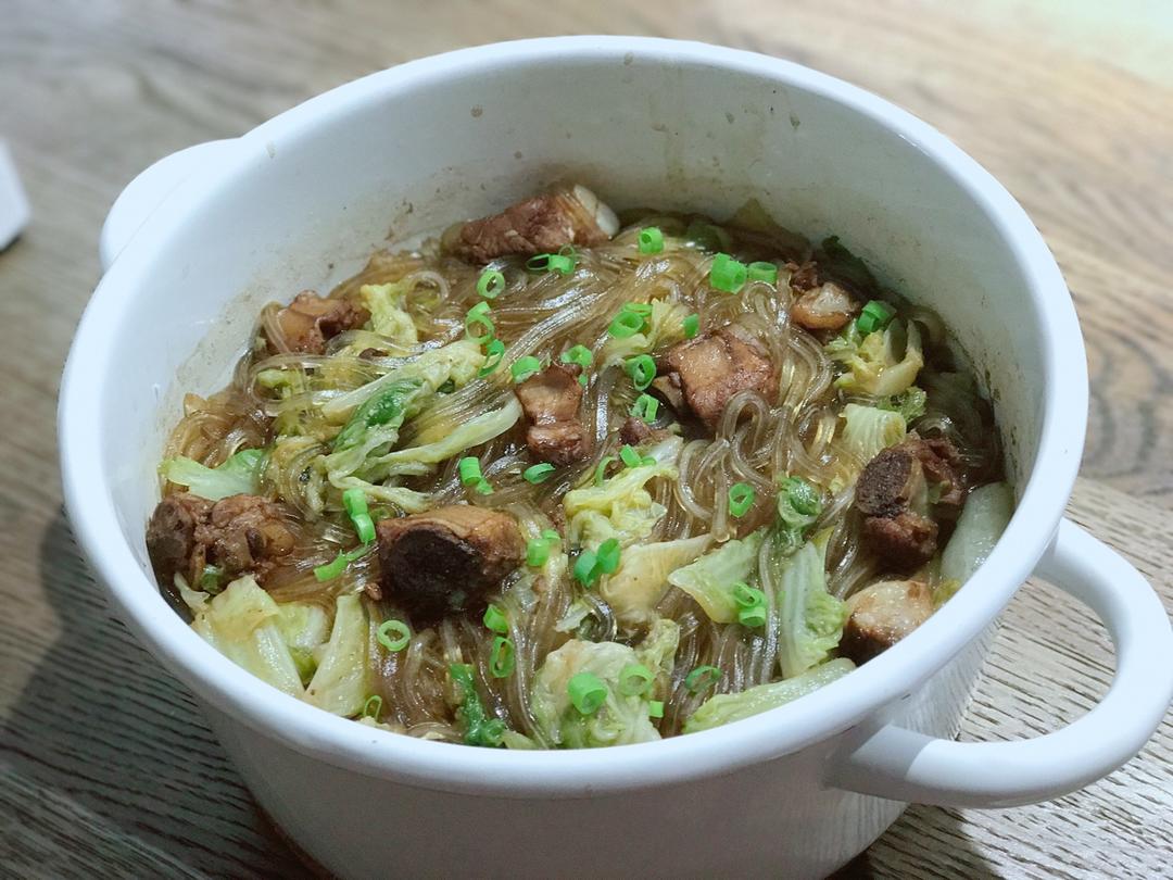 白菜排骨炖粉条