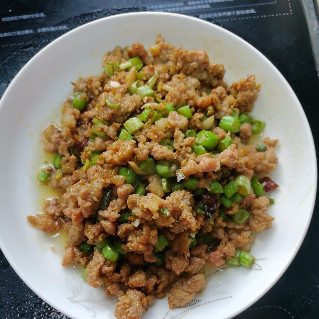肉沫豆角下饭菜