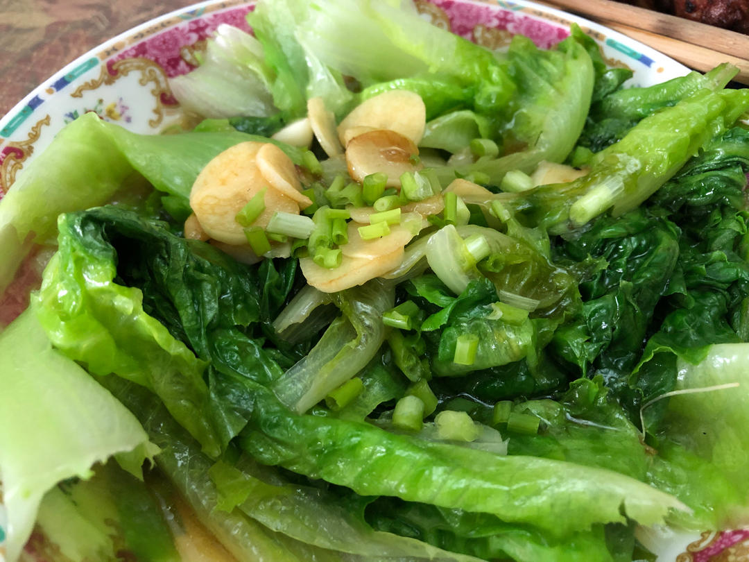 超级好吃低脂低热量的～蚝油生菜