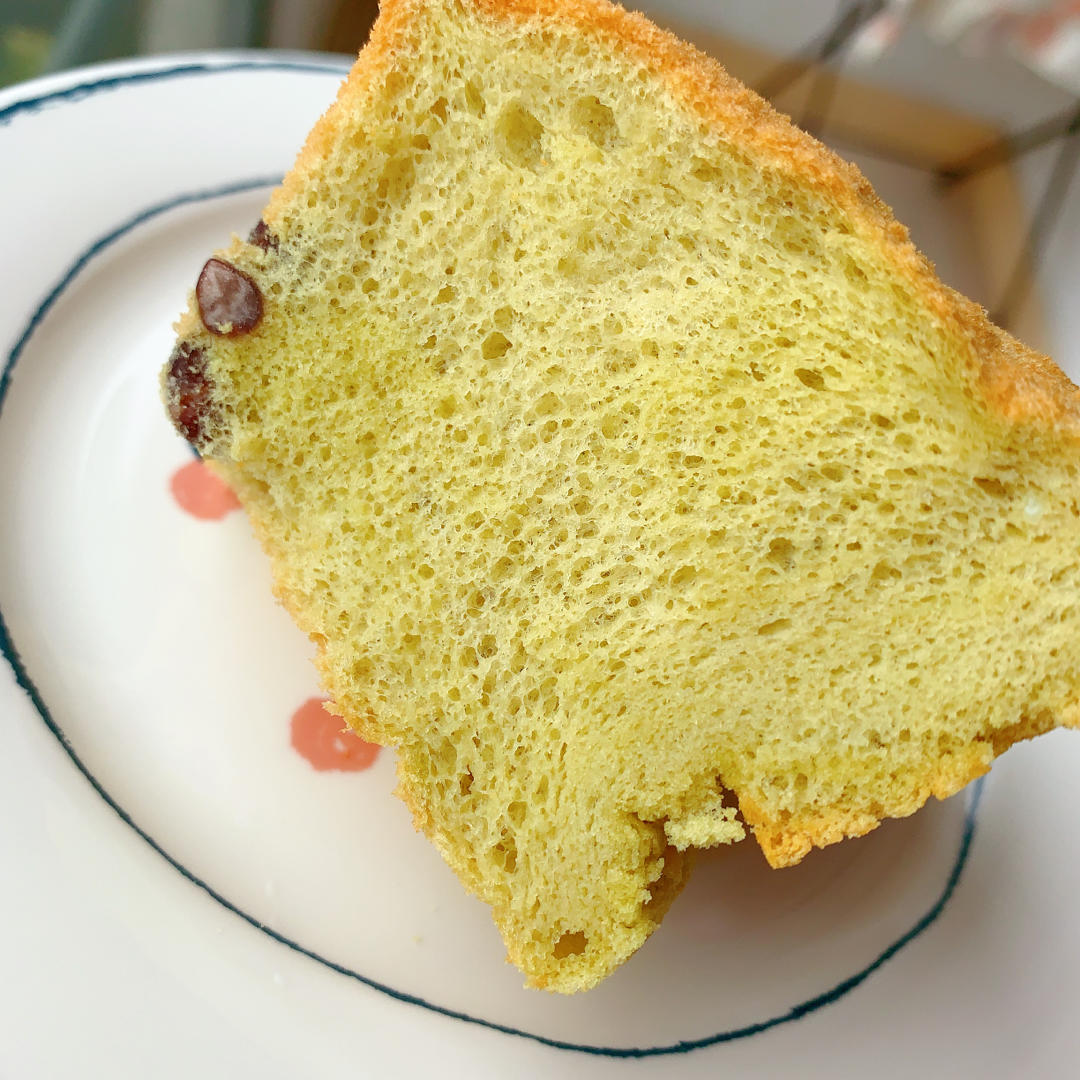 细腻绵软抹茶红豆戚风【附蜜红豆分布均匀小技巧】