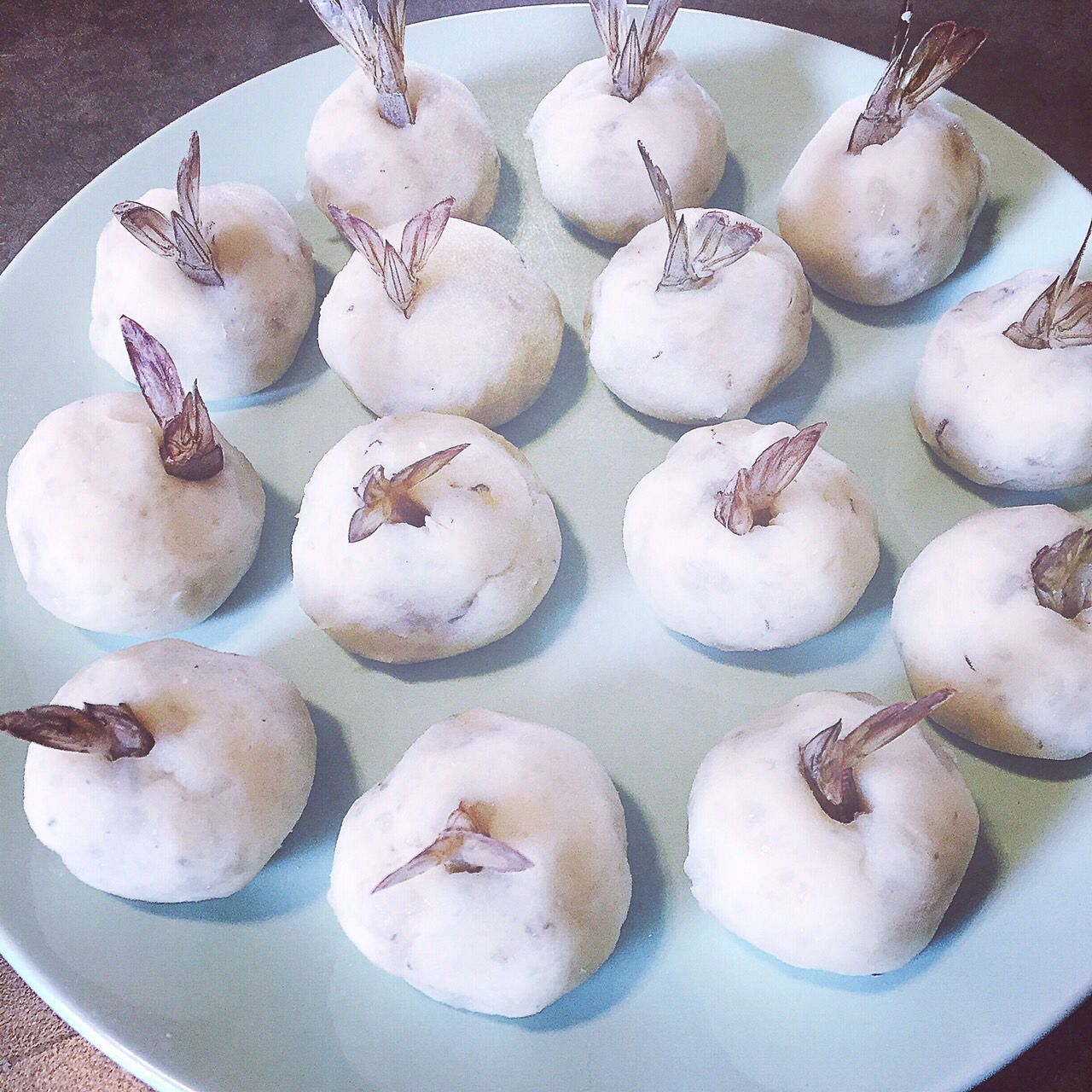 土豆泥鲜虾球