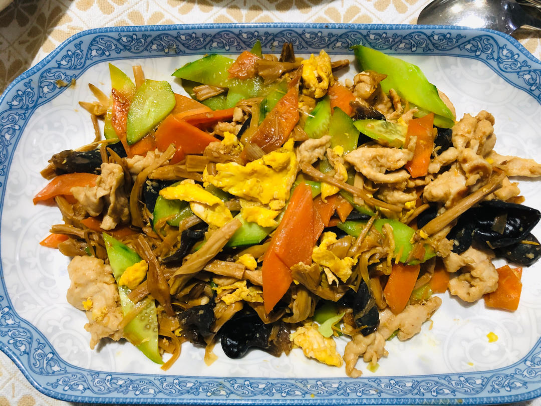 用水也可以滑肉——木须肉