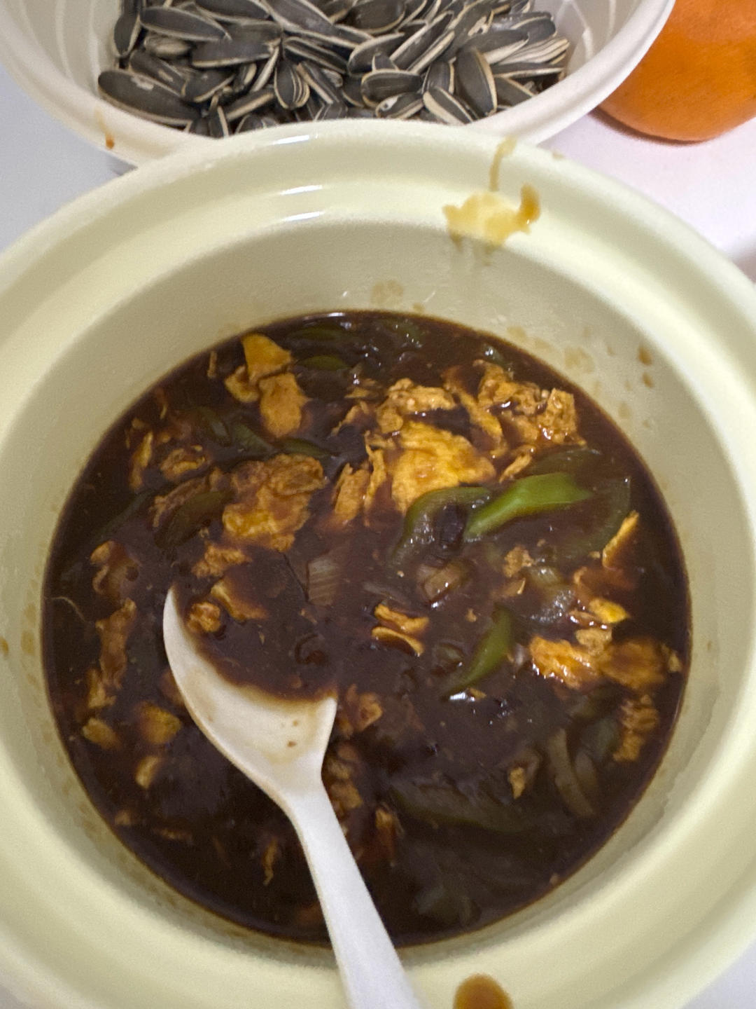 青椒鸡蛋拌面