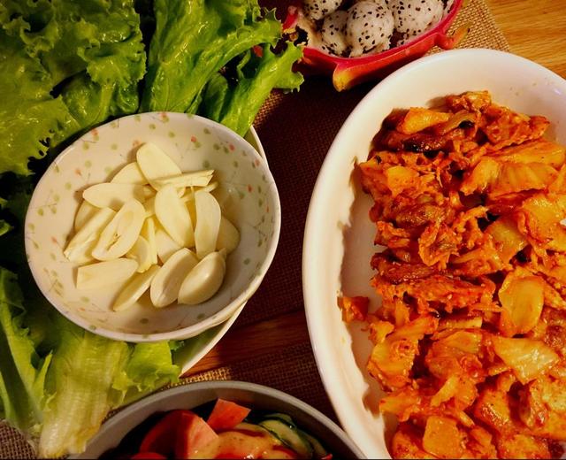 韩式泡菜烤五花肉的做法