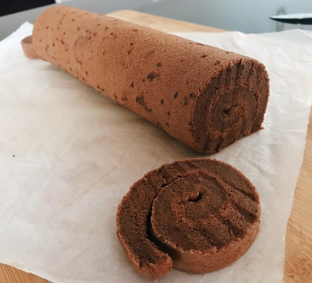 超浓郁卷不裂的巧克力蛋糕卷