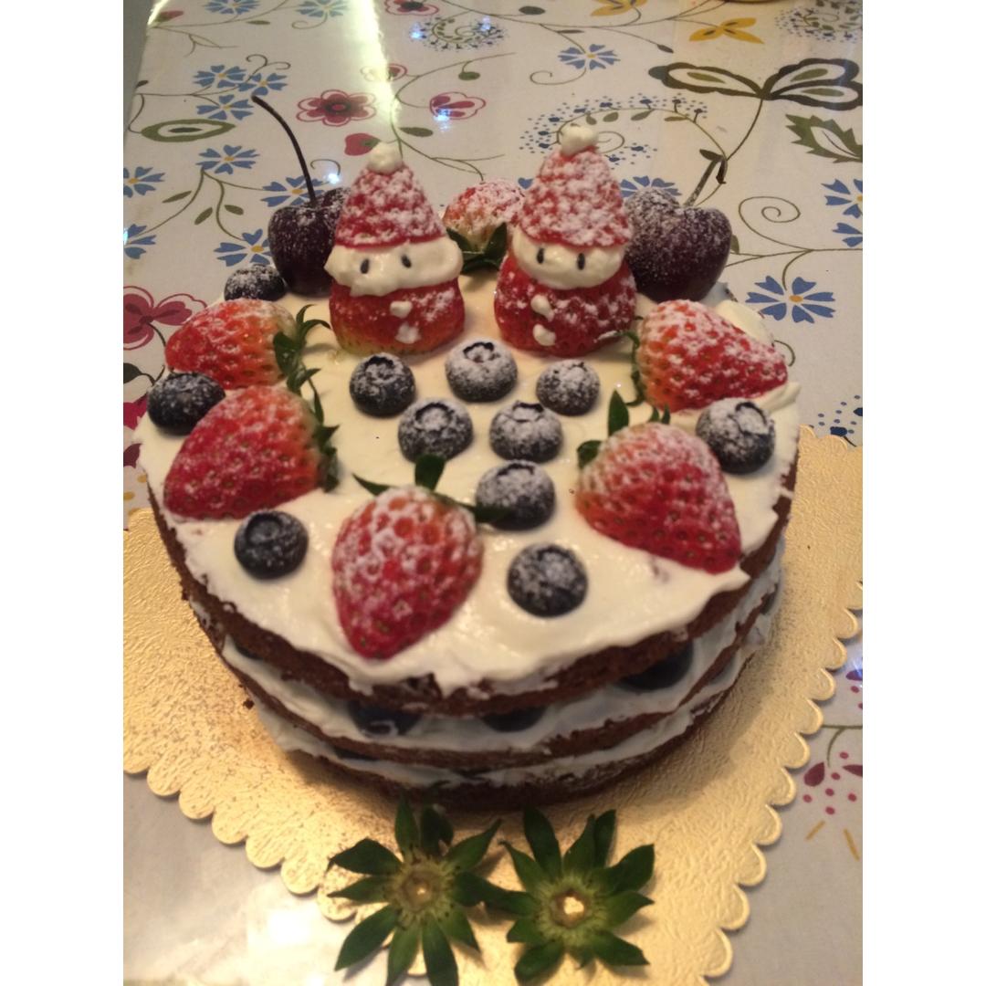 圣诞呆萌裸蛋糕