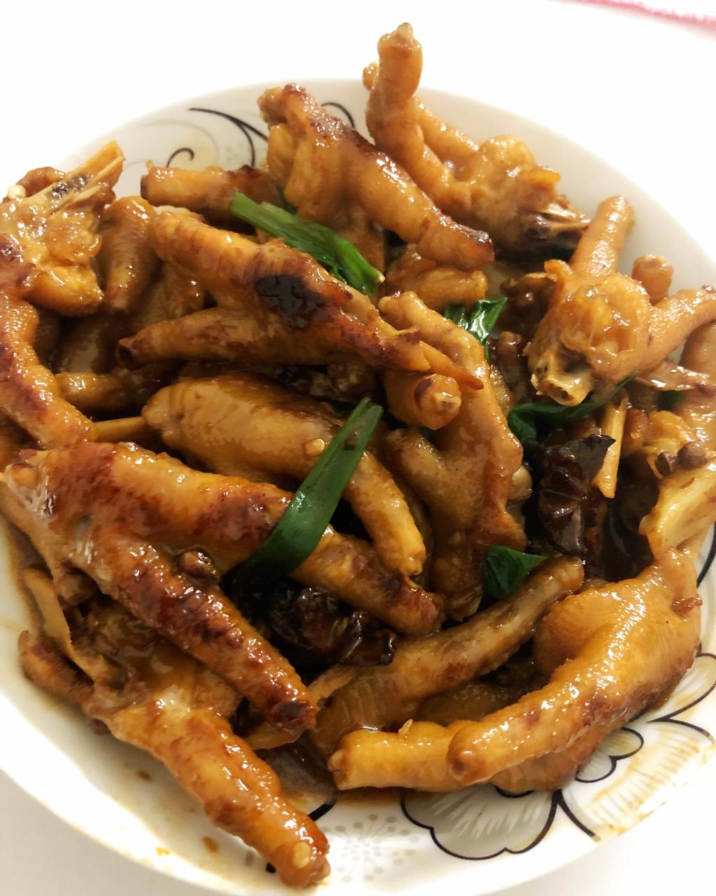 香辣烧鸡爪