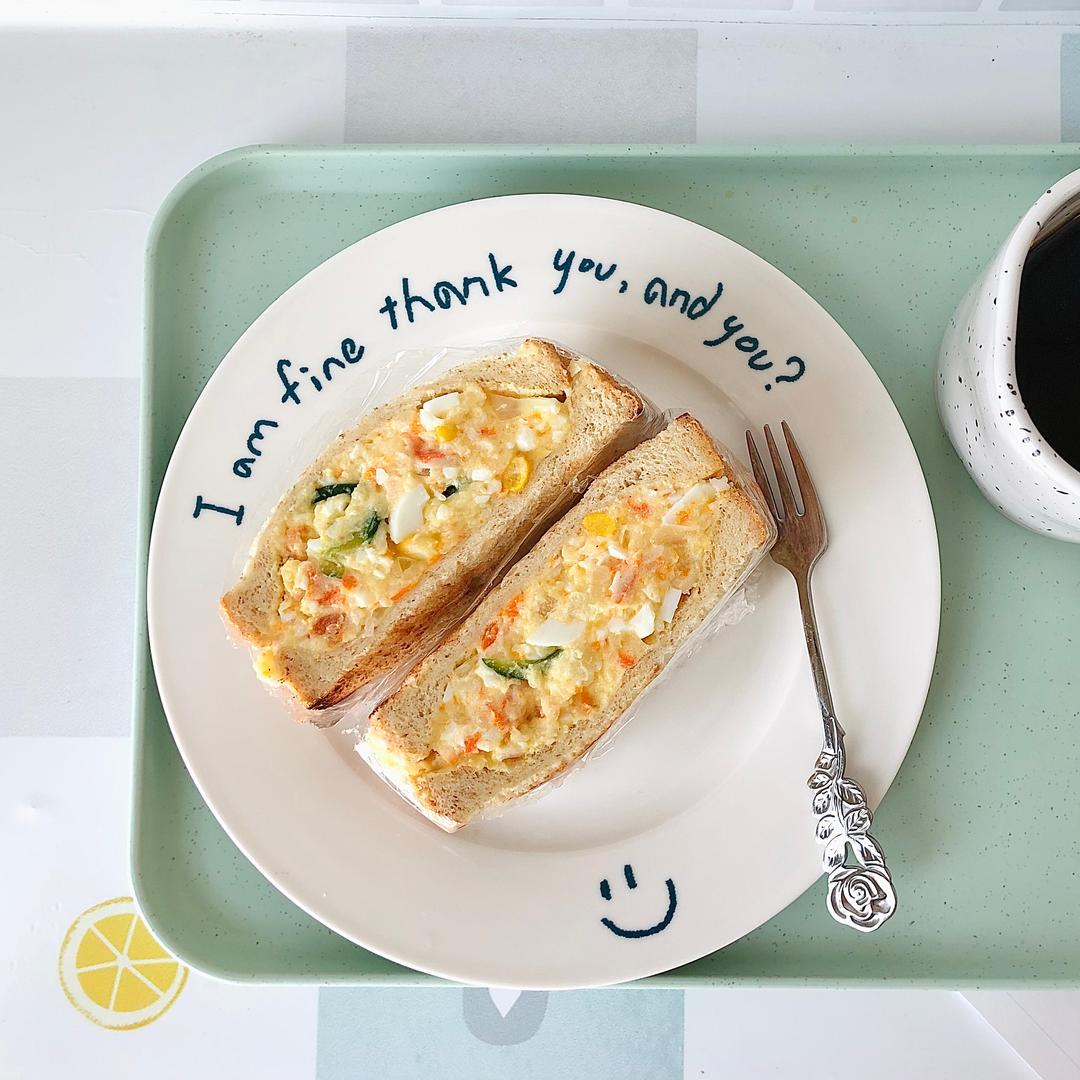 日式鸡蛋土豆泥三明治🥪低卡土豆泥沙拉🥗便利店同款的做法