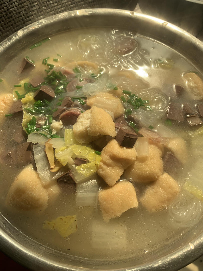 鸭血粉丝汤（无浓汤宝）