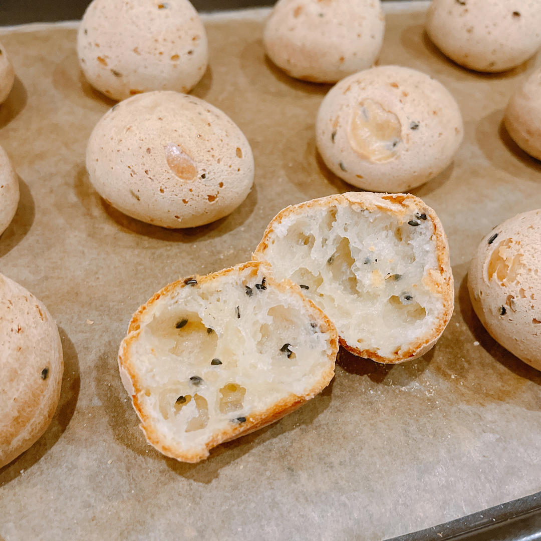 不需要预拌粉也能做的空心小麻薯