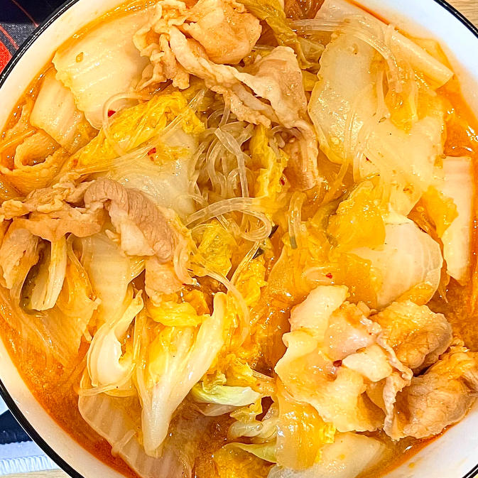 猪肉白菜炖粉条好吃到哭😭