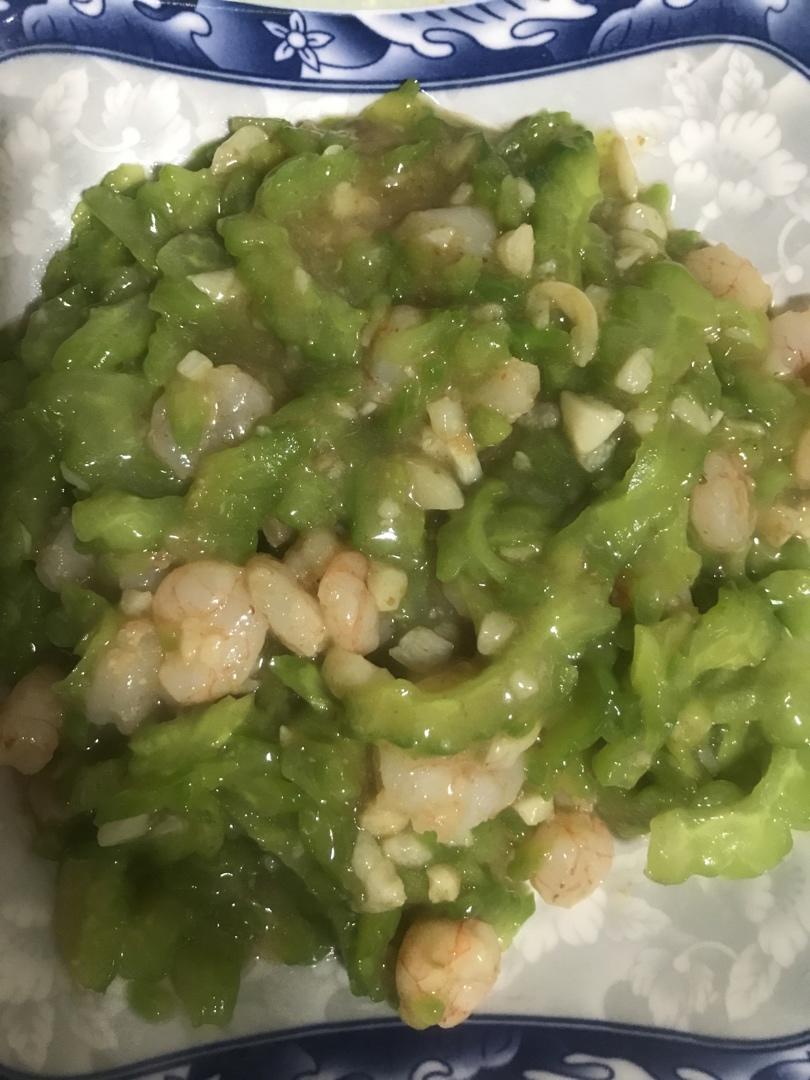 蒜茸苦瓜虾仁