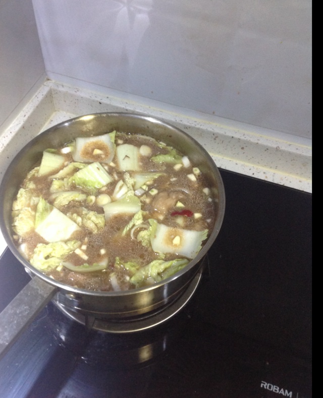 羊肉白菜粉丝煲