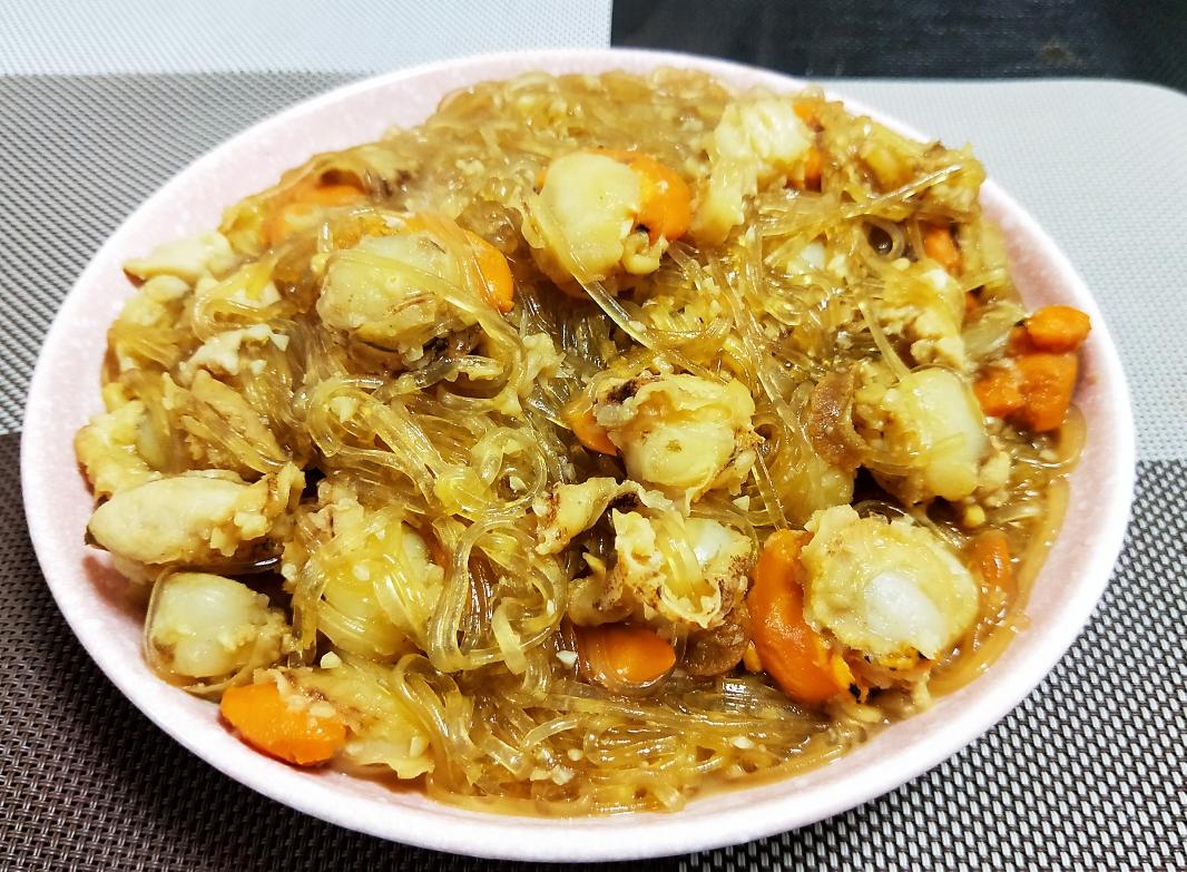 蒜蓉鸳鸯贝粉丝煲的做法