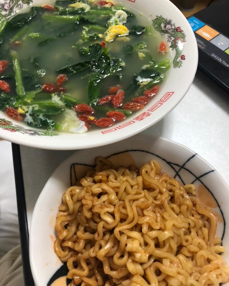 胡萝卜菠菜鸡蛋蛋花汤（枸杞版）