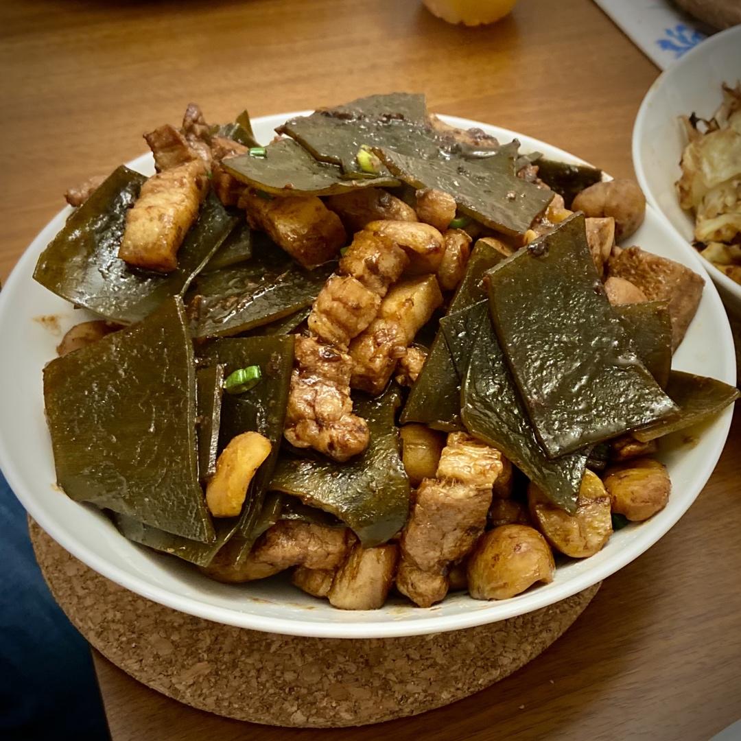 【营养月子餐】板栗海带烧肉—补碘食谱