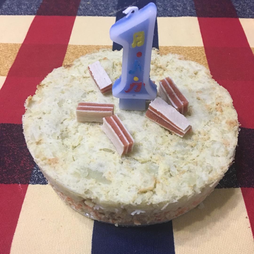 狗狗生日蛋糕（纯天然无色素无面粉）