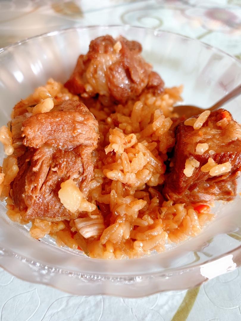 喷香排骨焖饭（爆好吃）