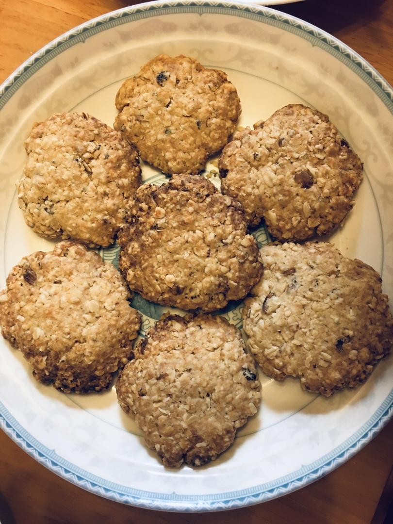 素食:有机燕麦芝麻大饼干