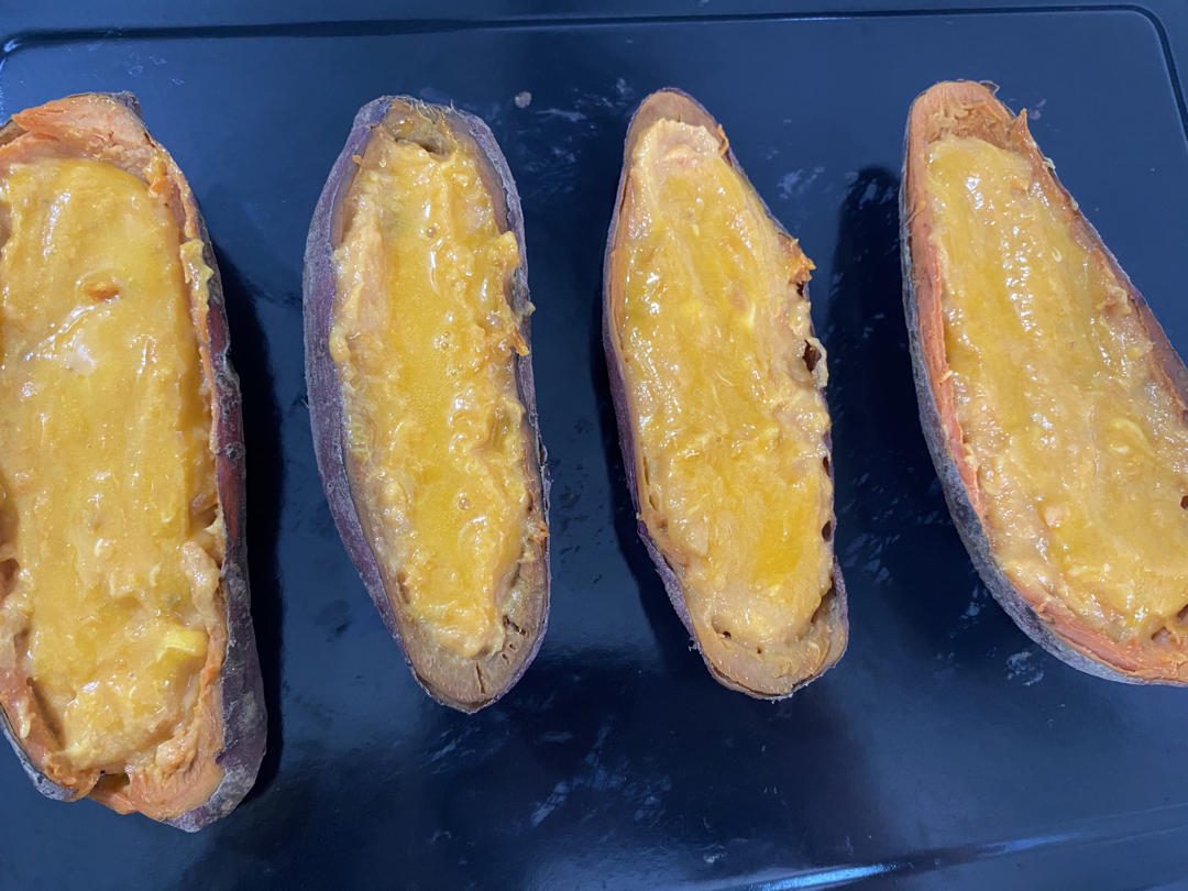 黄金芝士焗番薯，千万不要做，做了也不要吃，后果不堪设想